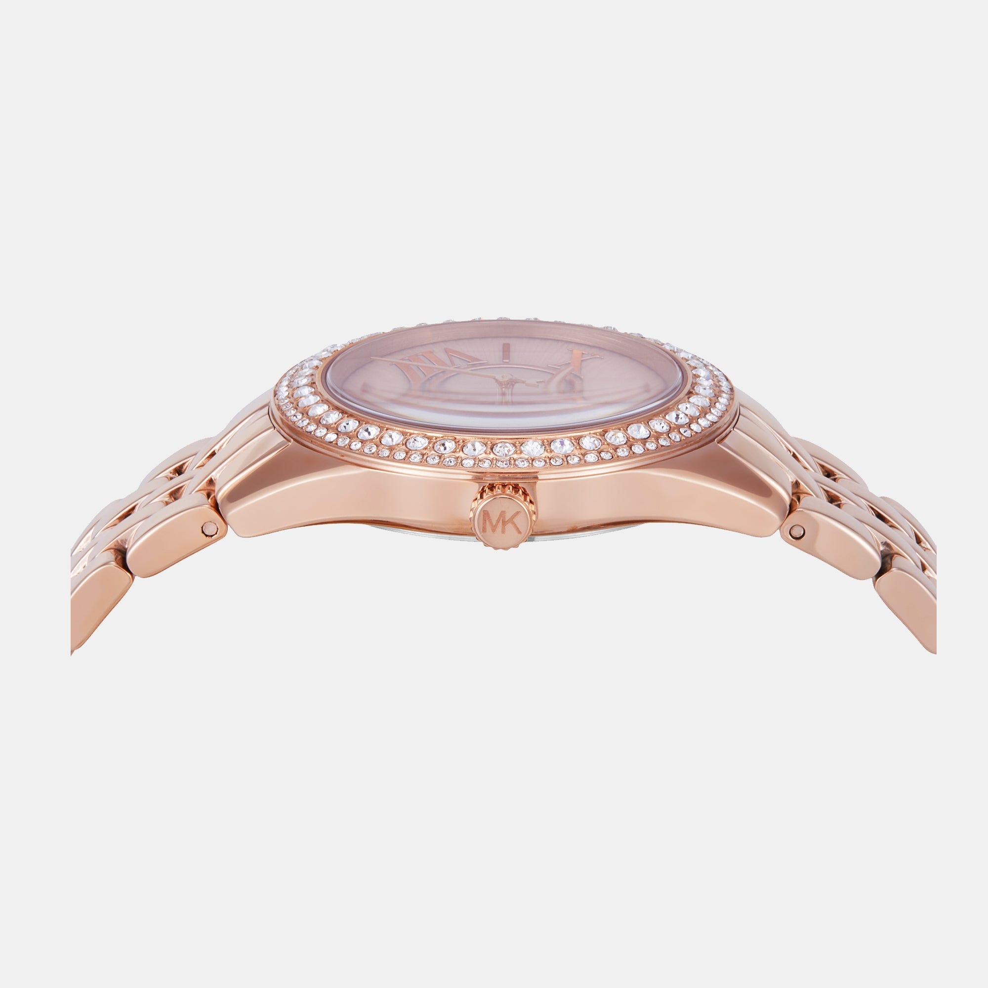 Michael Kors Harlowe Women Quartz Rose Gold Dial Analog Stainless Steel Watch Mk4845