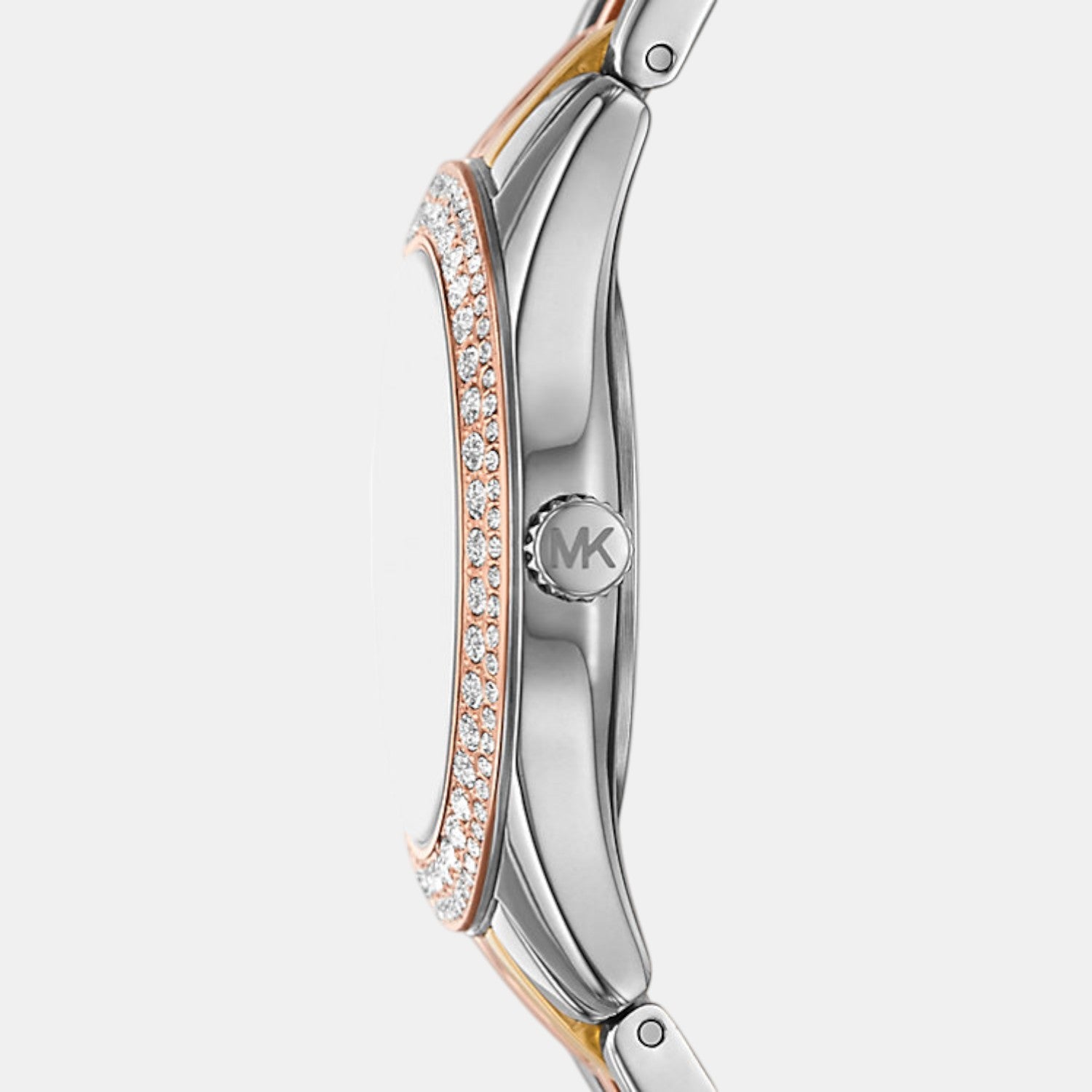 Michael Kors Harlowe Women Quartz Mother Of Pearl Dial Analog Stainless Steel Watch Mk4846