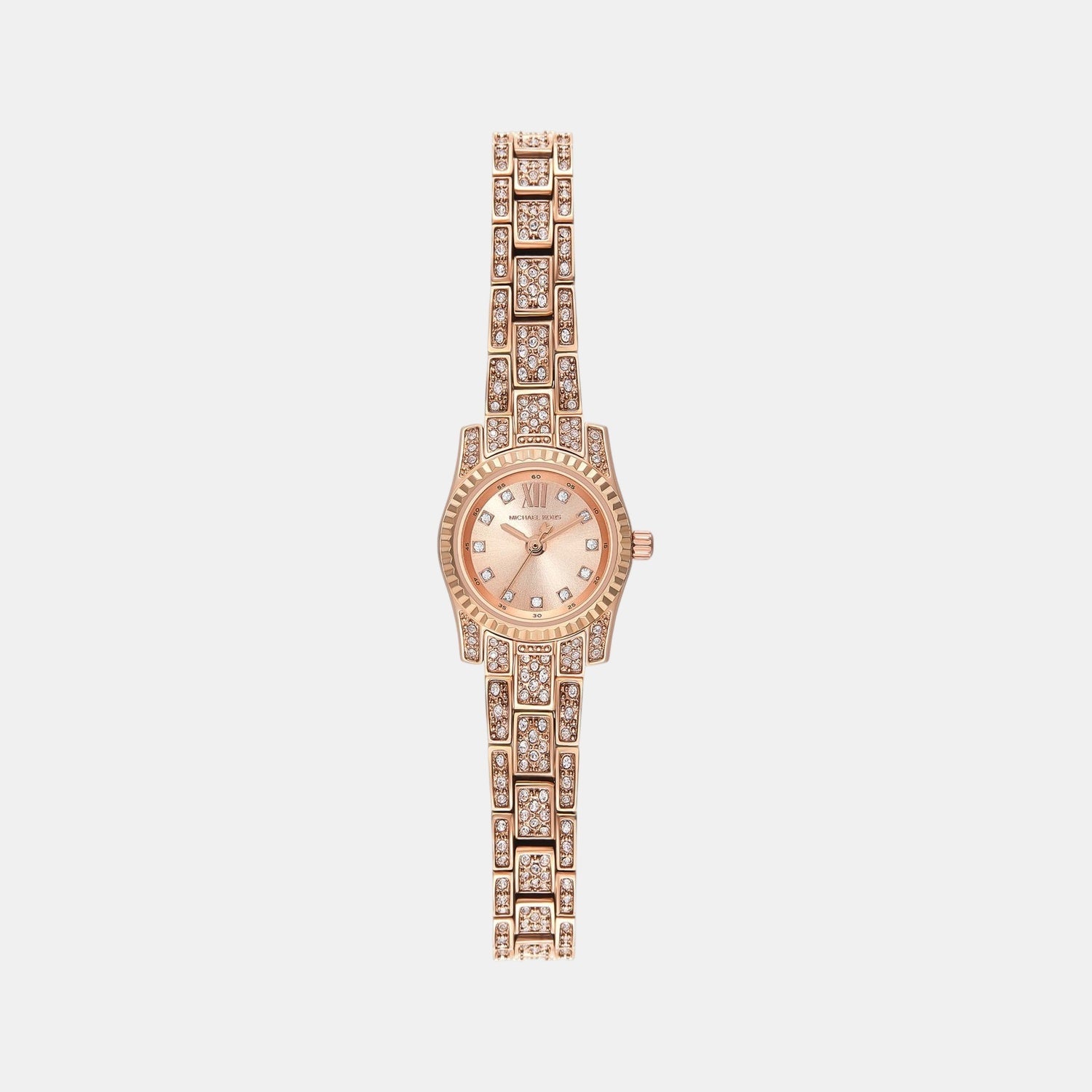 Michael Kors Lexington Women Quartz Pink Dial Analog Stainless Steel Watch Mk4863