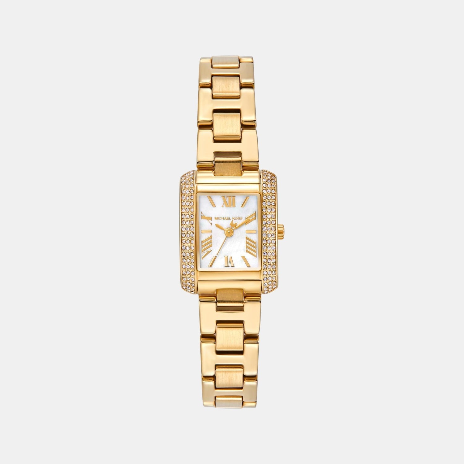 Michael Kors Emery Women Quartz Mother Of Pearl Dial Analog Stainless Steel Watch Mk4867