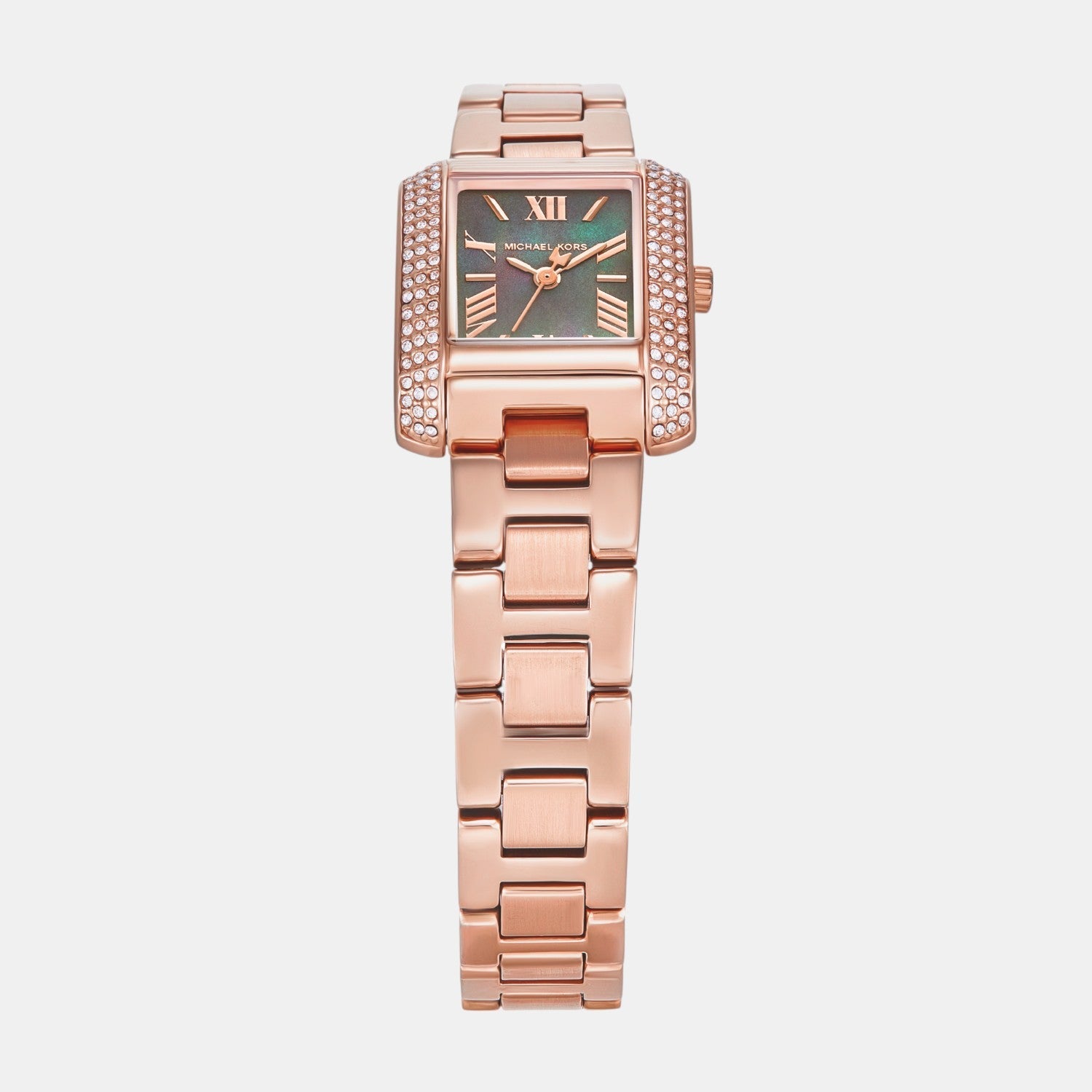 Michael Kors Emery Women Quartz Mother Of Pearl Dial Analog Stainless Steel Watch Mk4868