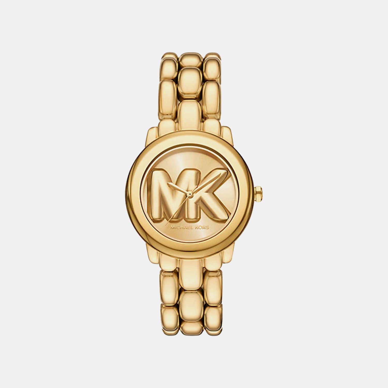 Michael Kors Phoebe Women Quartz Gold Dial Analog Stainless Steel Watch Mk4923