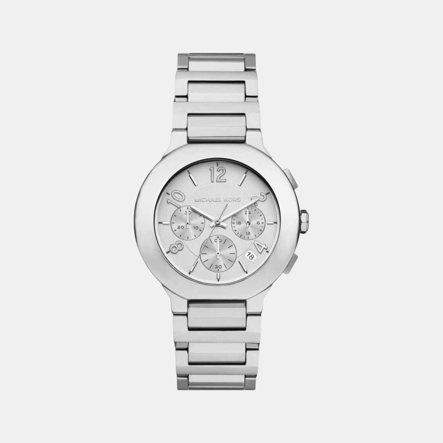 Michael Kors Gramercy Women Quartz Silver Dial Chronograph Stainless Steel Watch Mk7522