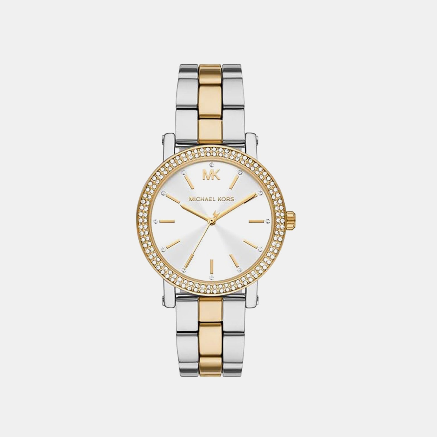 Michael Kors Corey Women Quartz White Dial Analog Stainless Steel Watch Mk7550