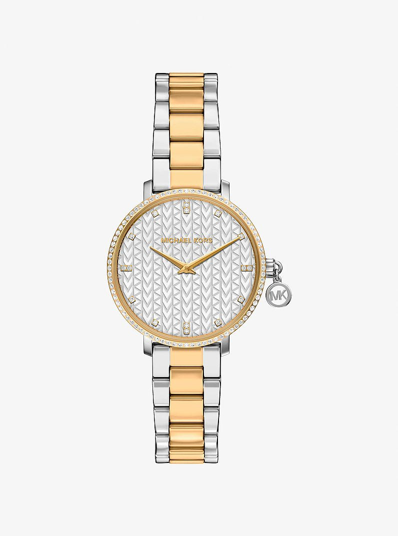 Michael Kors Mini Pyper Pav Two-Tone Watch