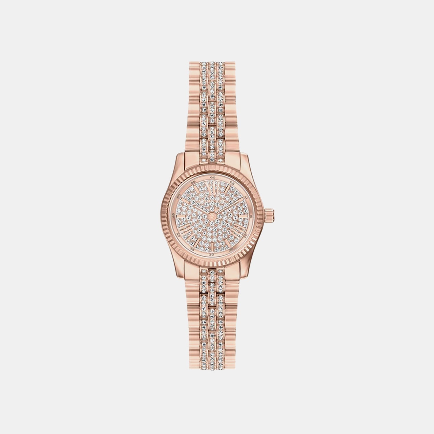 Michael Kors Lexington Women Quartz Rose Gold Dial Analog Stainless Steel Watch Mk7576