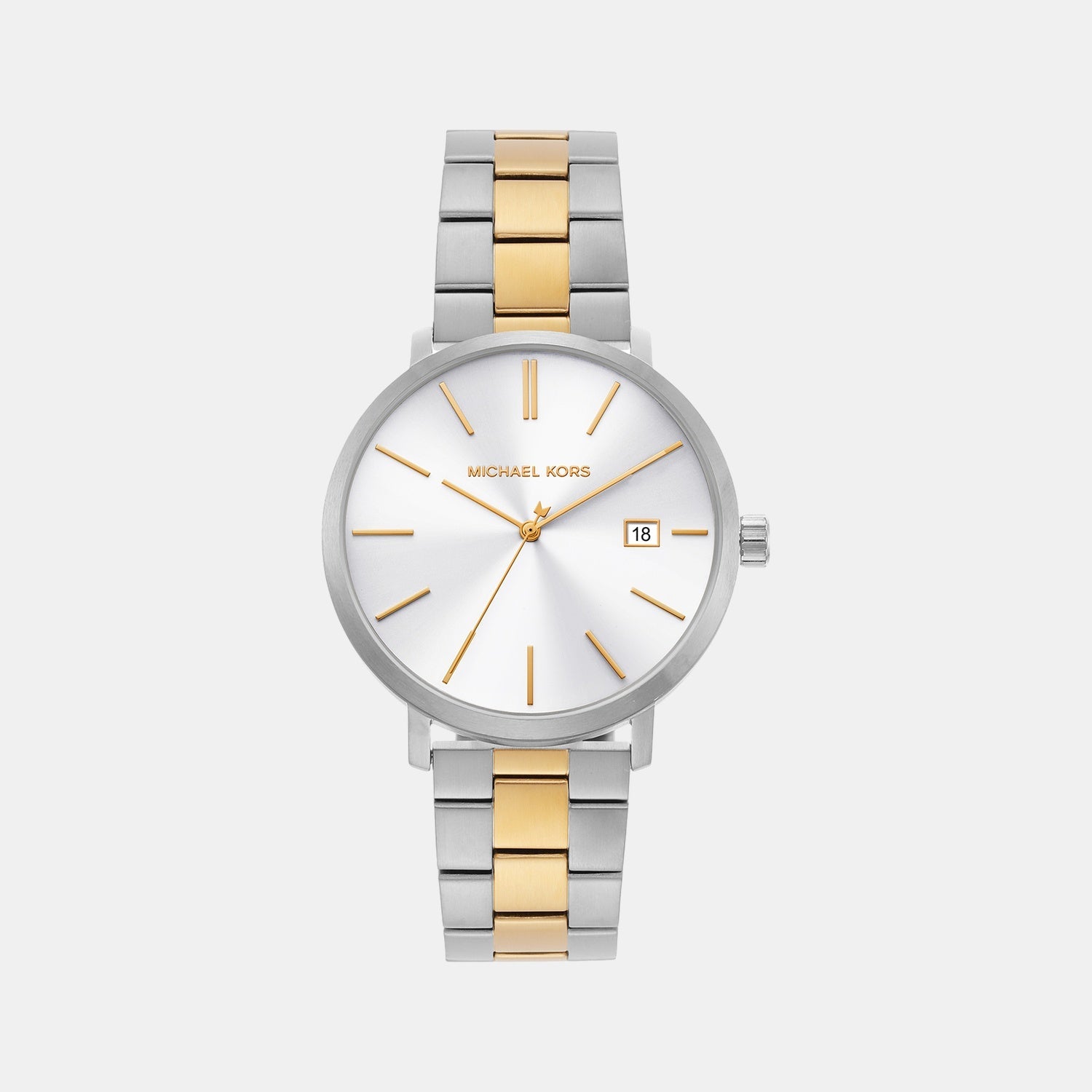 Michael Kors Blake Men Quartz White Dial Analog Stainless Steel Watch Mk9134