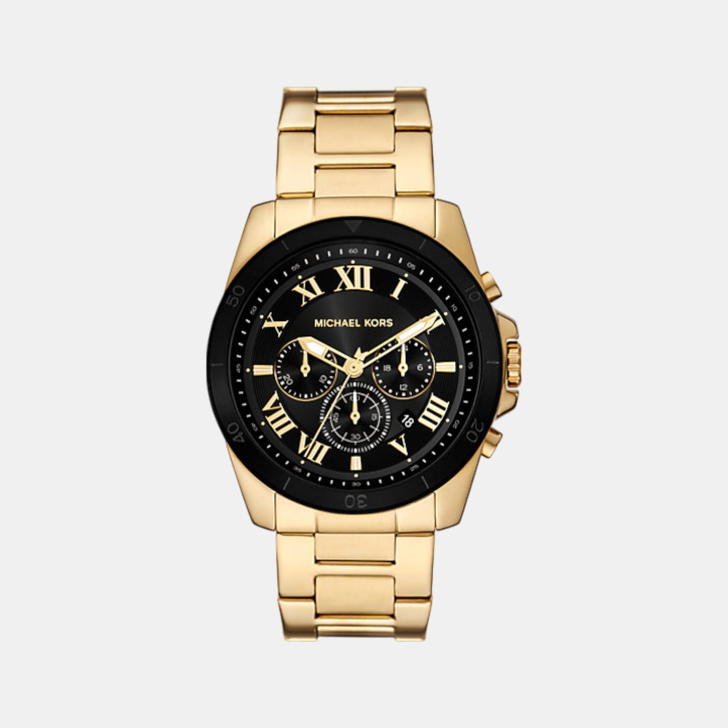 Michael Kors Alek Men Quartz Black Dial Chronograph Stainless Steel Watch Mk9184