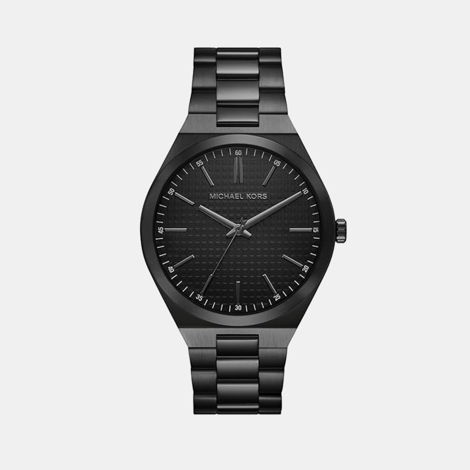 Michael Kors Lenox Men Quartz Black Dial Analog Stainless Steel Watch Mk9228