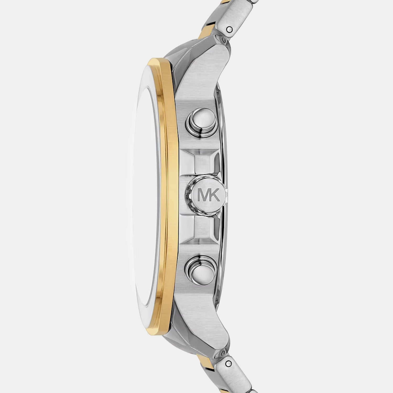 Michael Kors Oversized Prescott Men Quartz Silver Dial Chronograph Stainless Steel Watch Mk9260