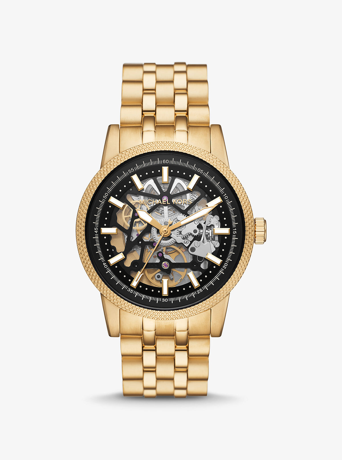 Oversized Hutton Gold-Tone Watch Gold Gold