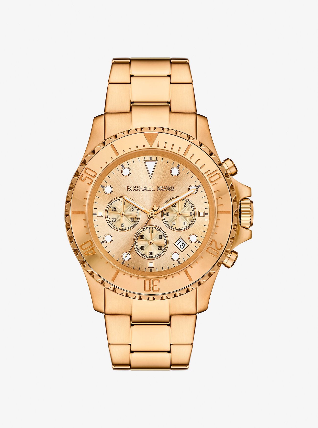 Oversized Everest Gold-Tone Watch Gold Gold