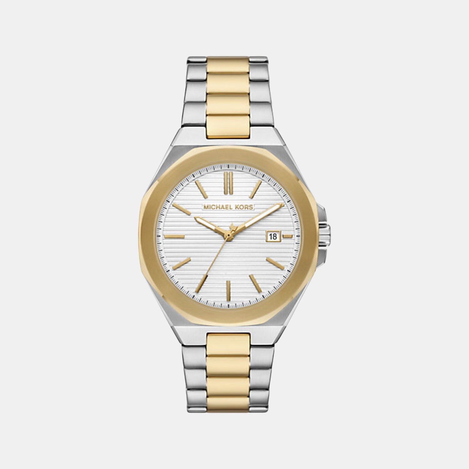 Michael Kors Callum Men Quartz White Dial Analog Stainless Steel Watch Mko1181