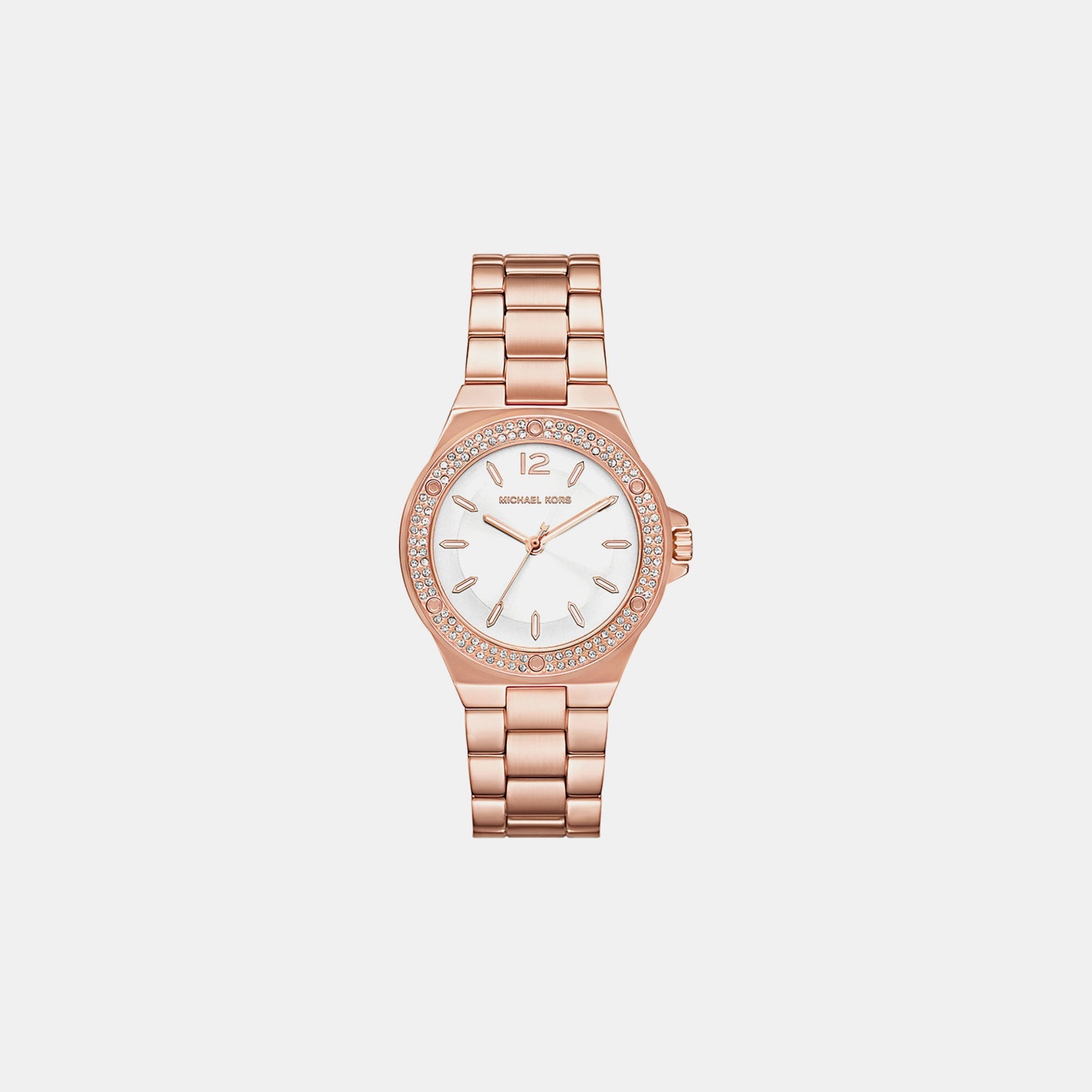 Michael Kors Lennox Women Quartz White Dial Analog Stainless Steel Watch Mko1187
