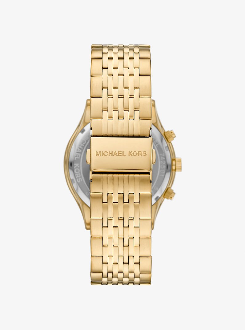 Oversized Aspyn Gold-Tone Watch Gold Gold