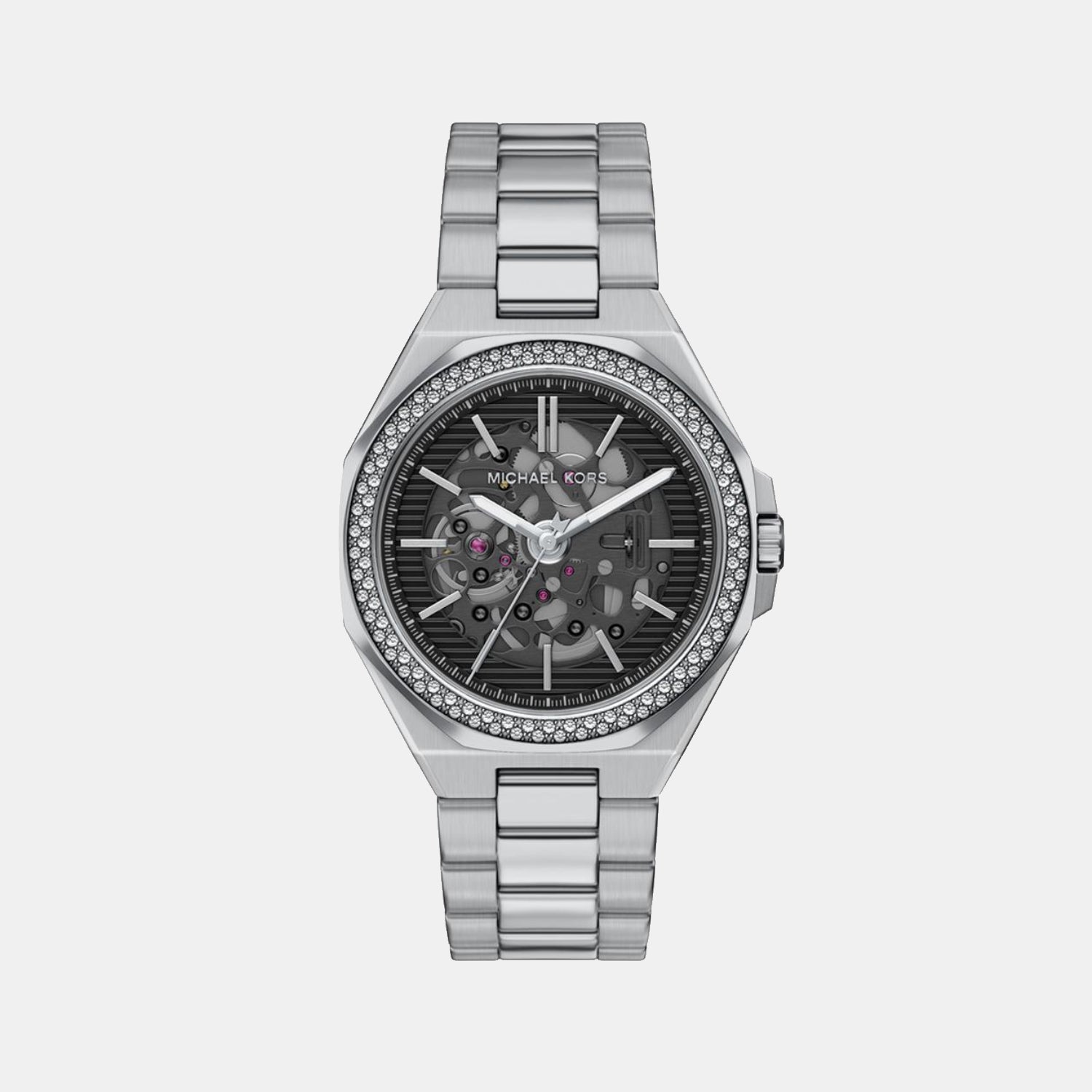 Michael Kors Callum Men Automatic Black Dial Analog Stainless Steel Watch Mko1240