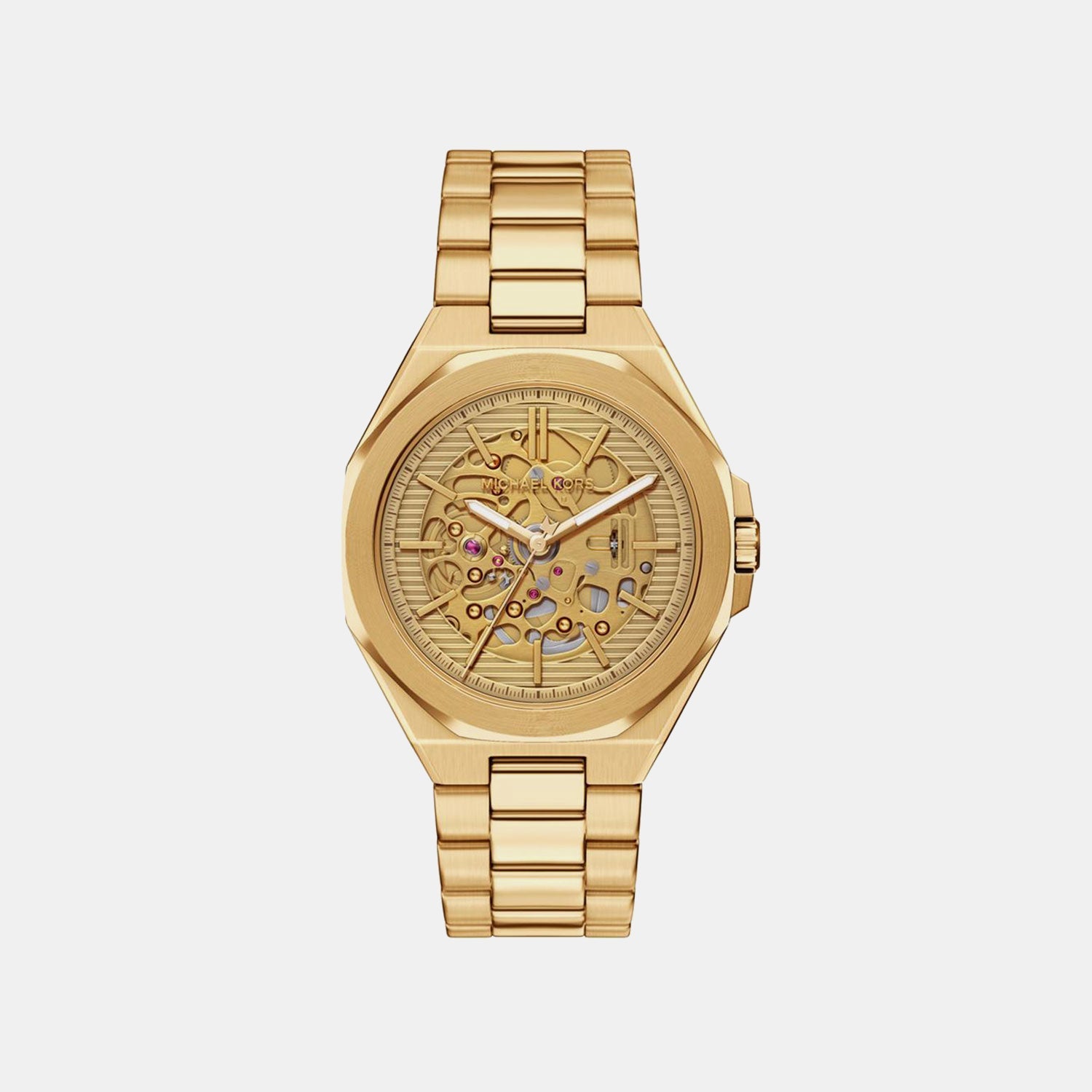 Michael Kors Callum Men Automatic Gold Dial Analog Stainless Steel Watch Mko1241