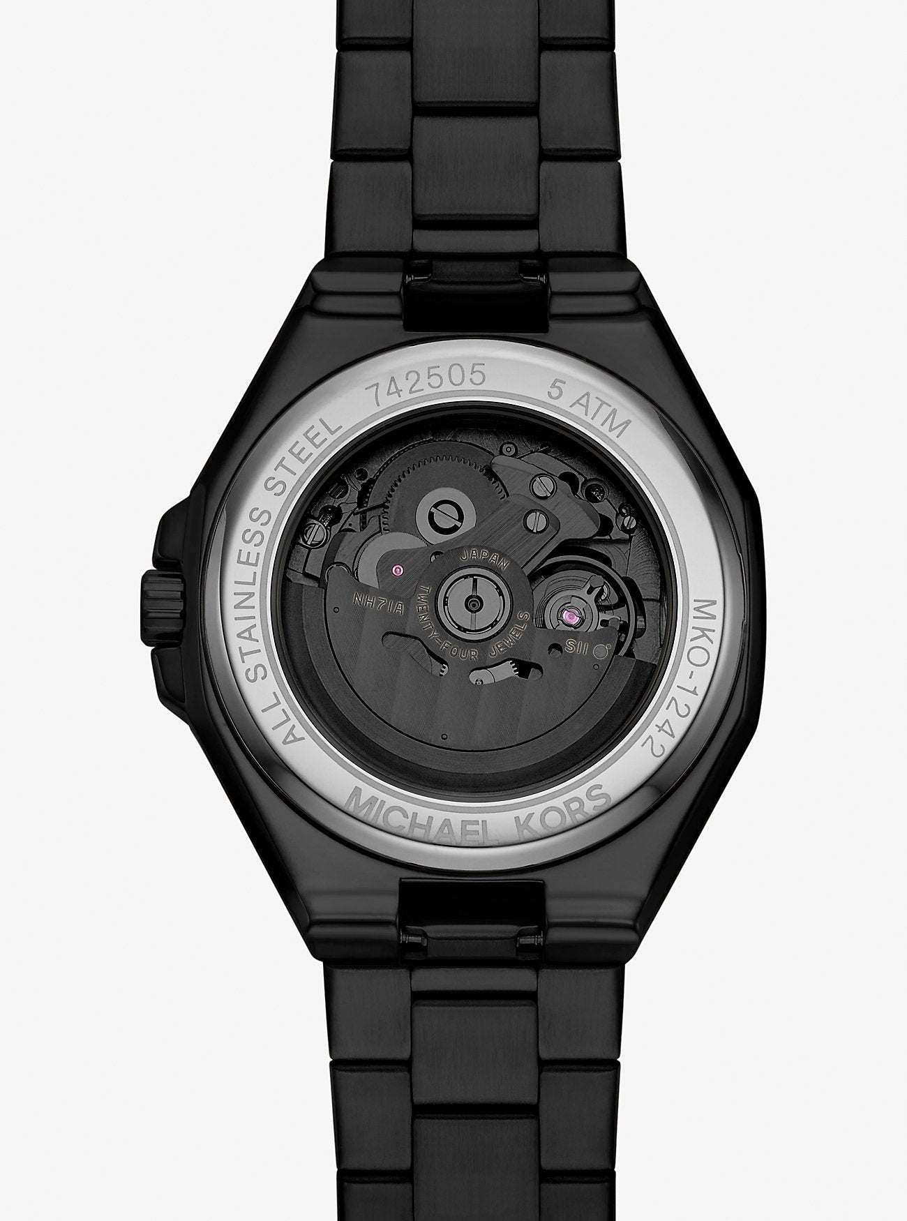 Oversized Callum Black-Tone Watch Black Black