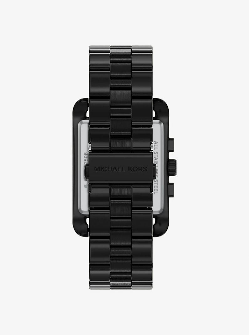 Oversized Monroe Black-Tone Watch Black Black