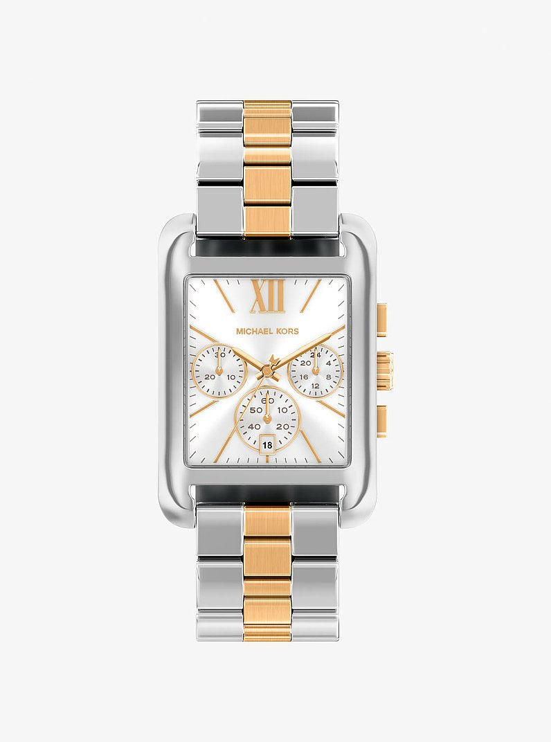 Oversized Monroe Two-Tone Watch Two Tone Two Tone