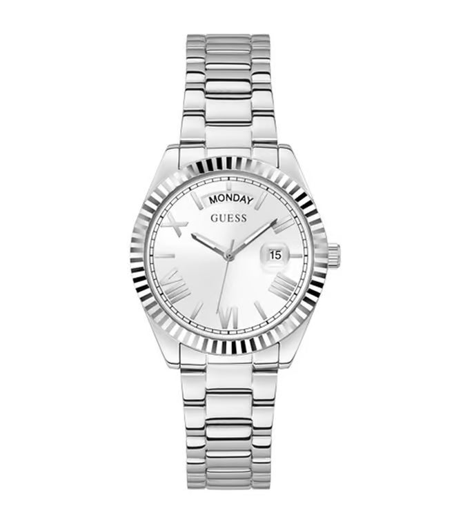Guess Analog White Dial Women's Watch