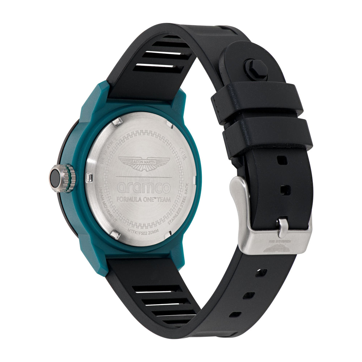 Aston Martin Green Round Dial Analog Men's Watch MTFK1F50243