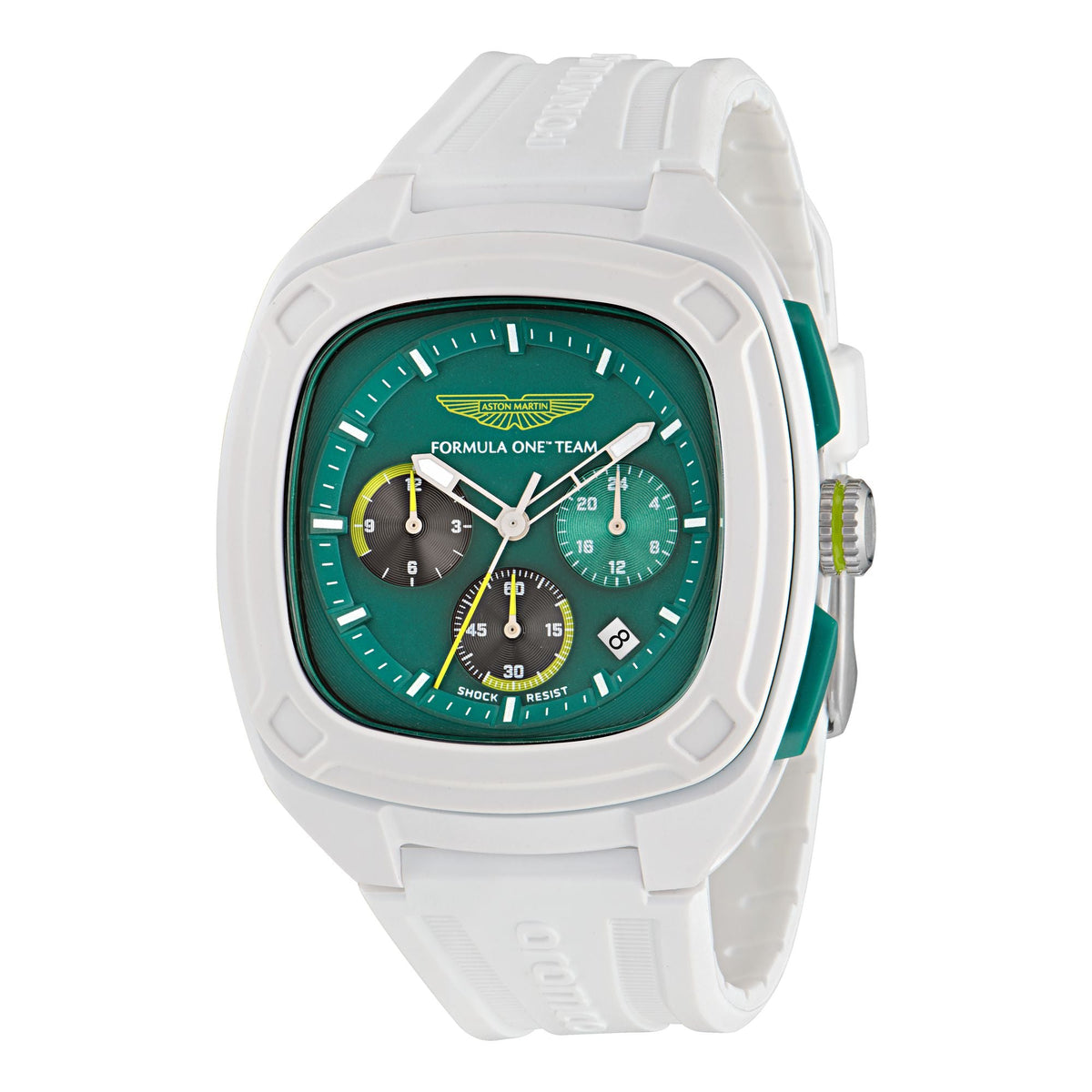 Aston Martin Green Square Dial Analog Men's Watch MTFO1F50243