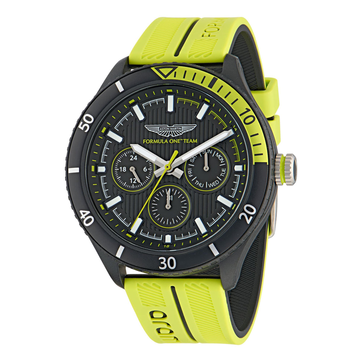 Aston Martin Black Round Dial Analog Men's Watch MTFP1F50243