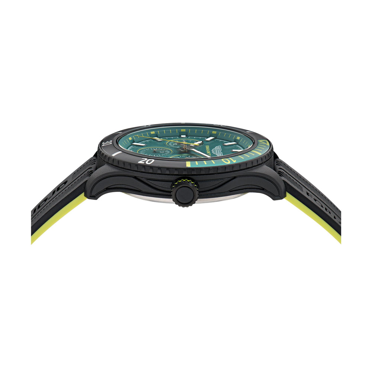 Aston Martin Green Round Dial Analog Men's Watch MTFP1F50343