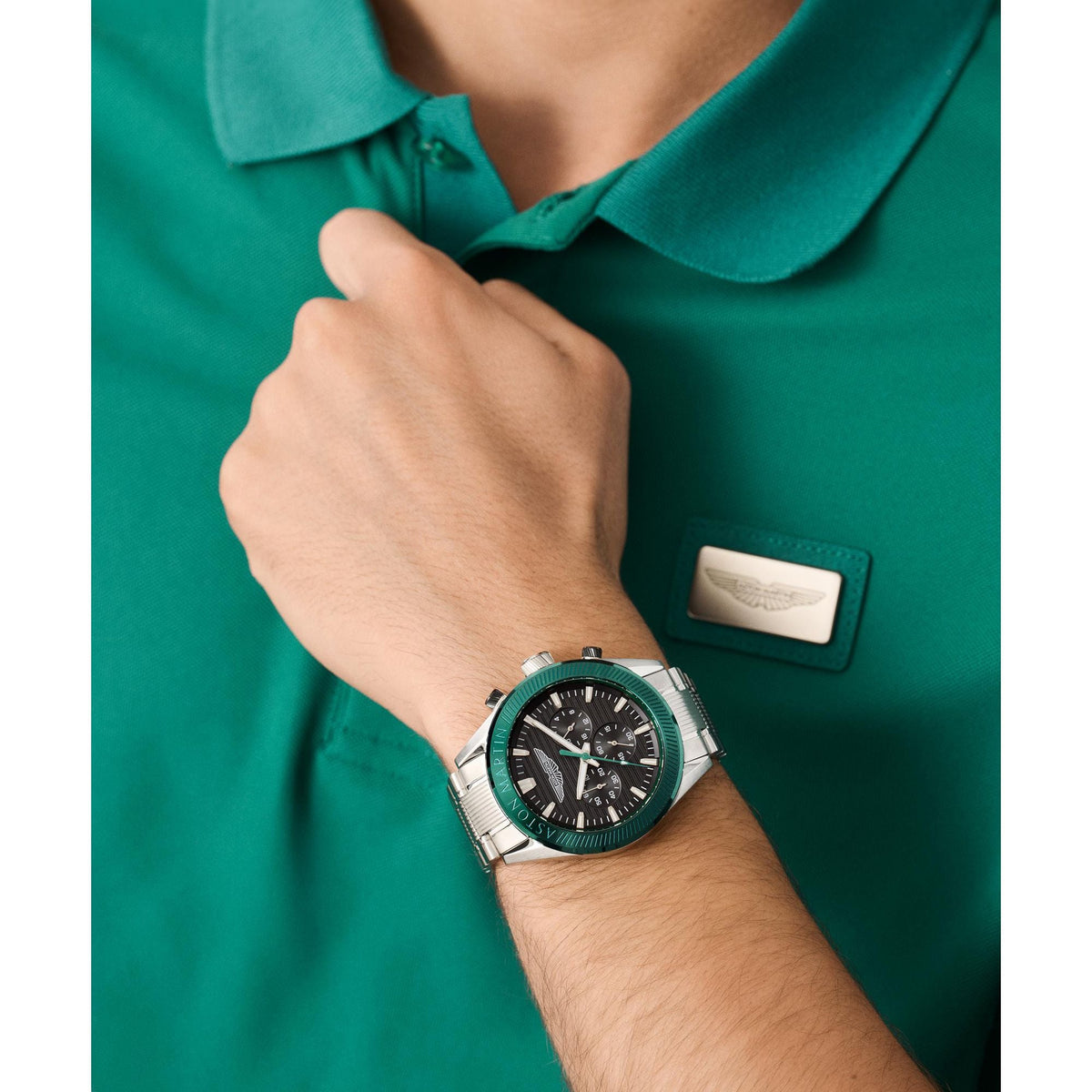 Aston Martin Black Round Dial Analog Men's Watch MTIB1F5013E