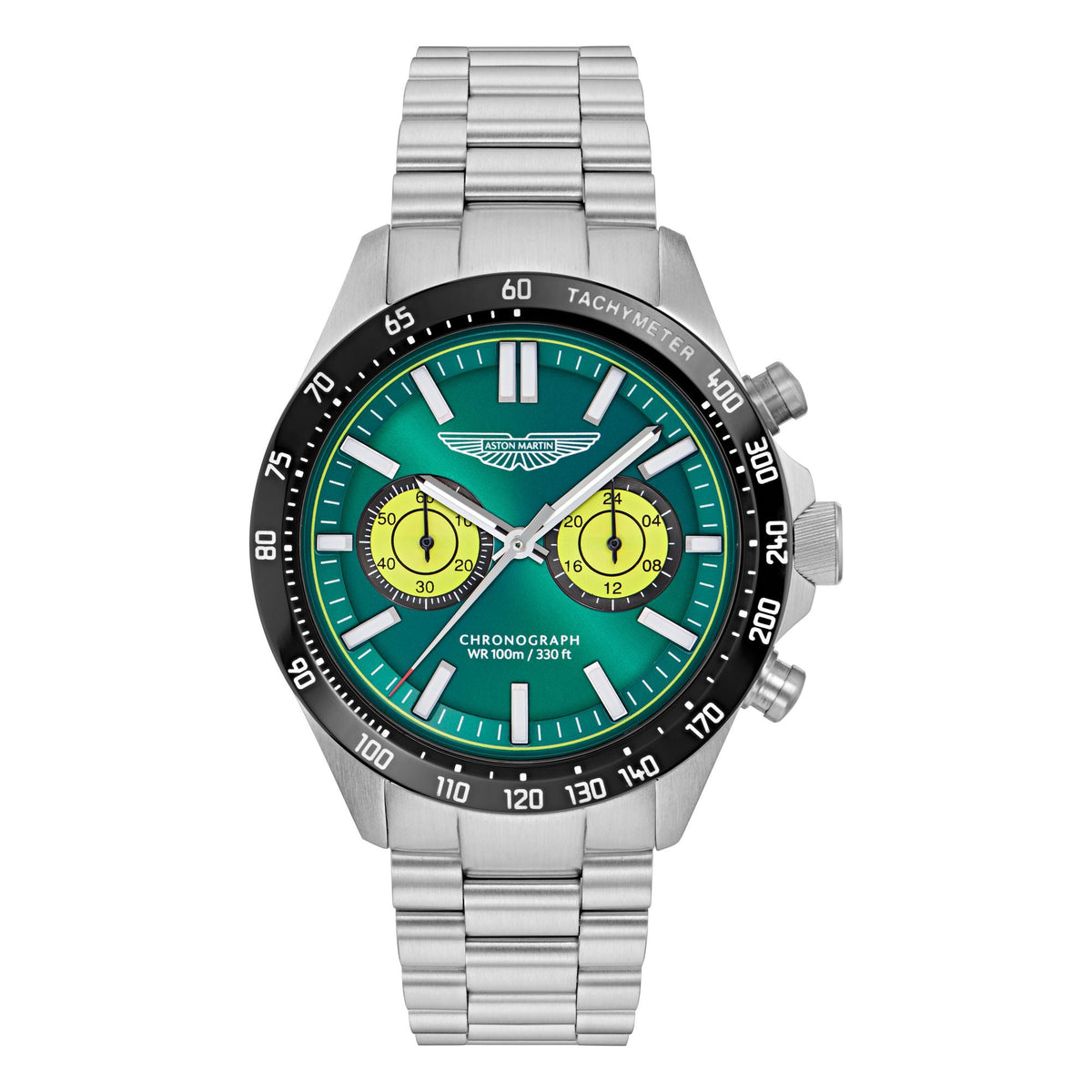 Aston Martin Green Round Dial Analog Men's Watch MTIS1F5023E