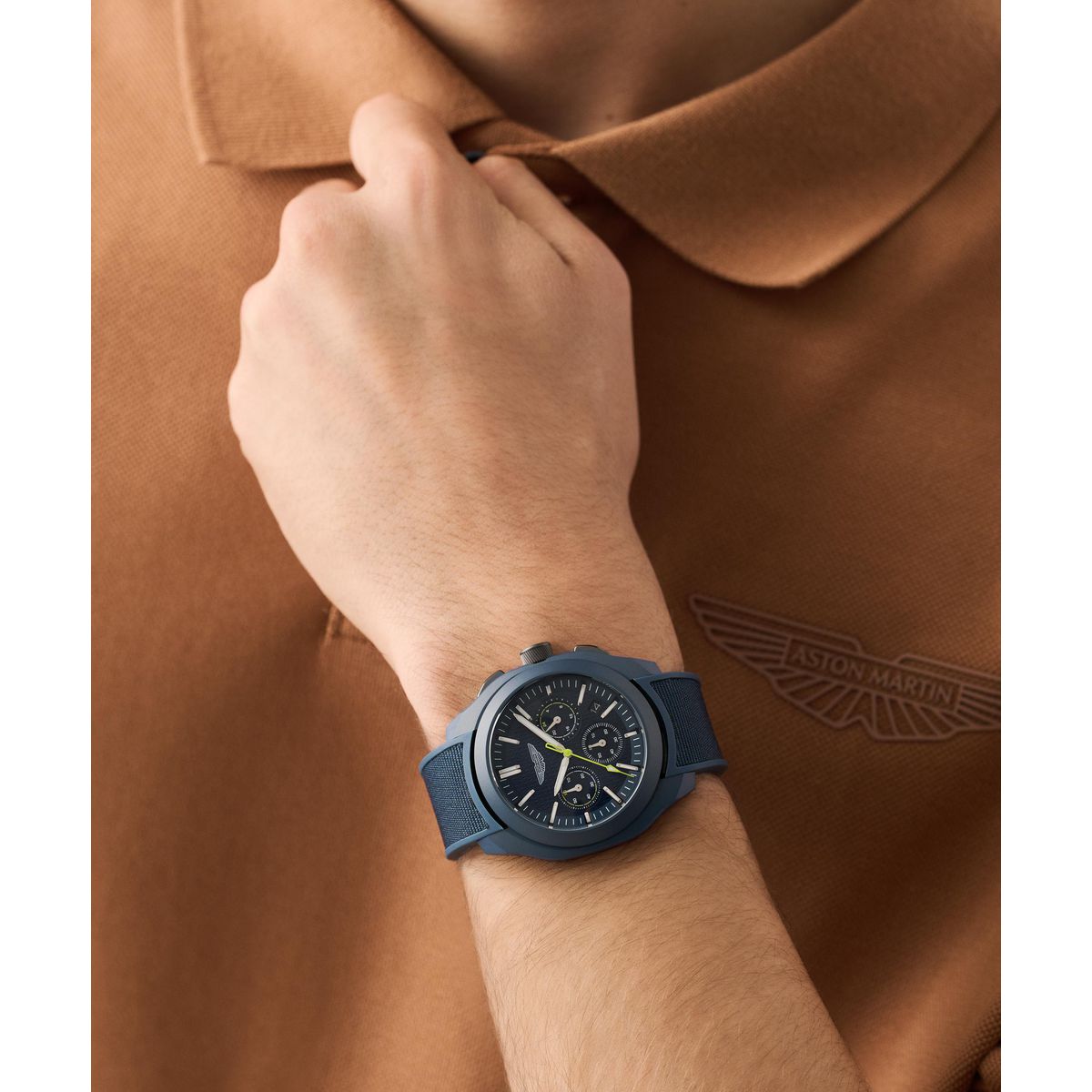 Aston Martin Round 42mm Blue Dial Analog Men Watch - MTRC1S6063E