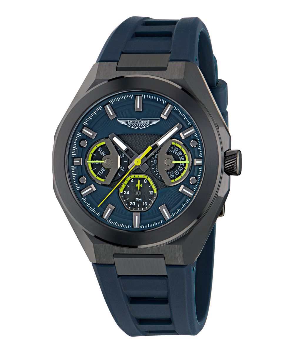 Aston Martin Blue Octogonal Dial Analog Men's Watch MTRI1F5013E