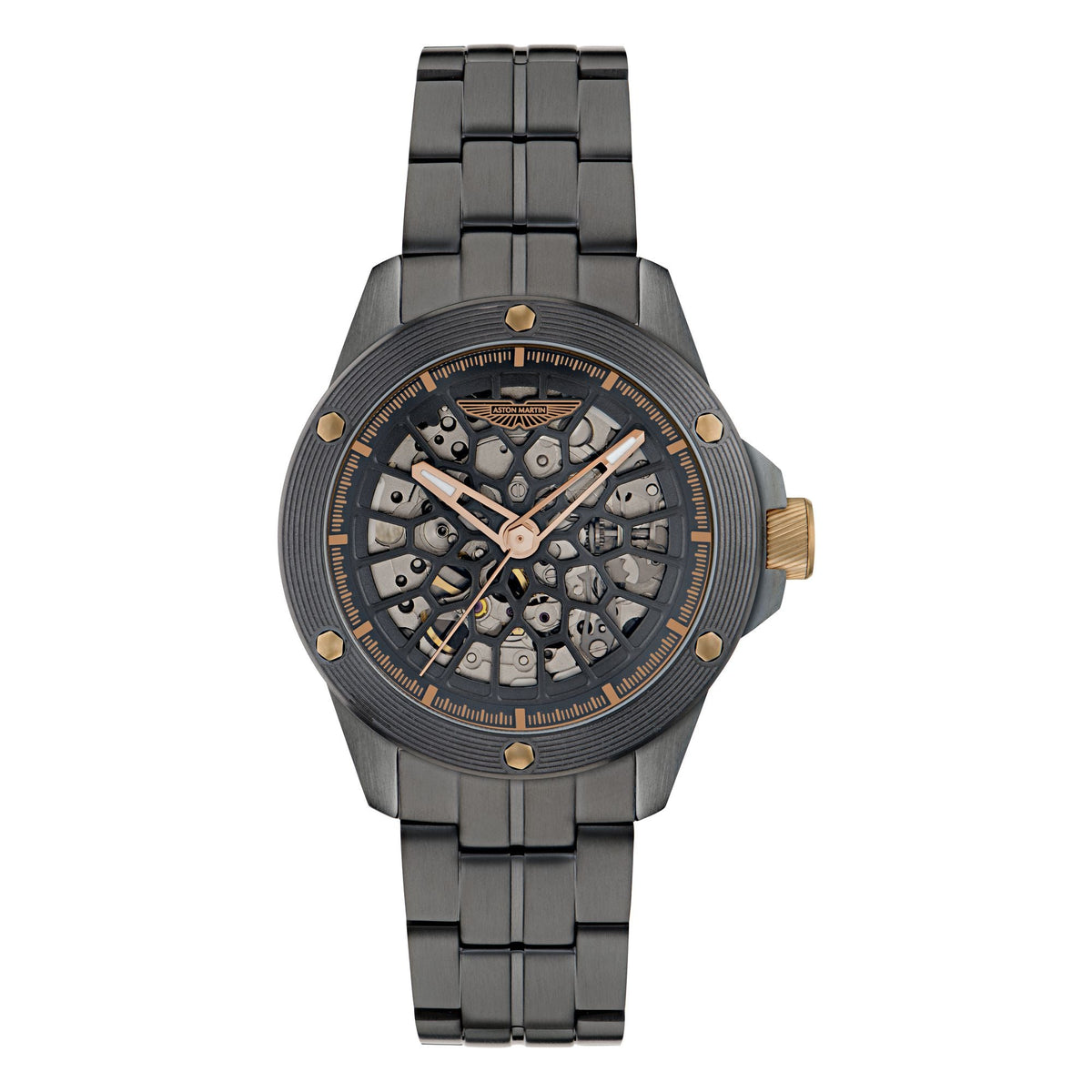 Aston Martin Black Round Dial Mechanical Automatic Men's Watch MTRR1F5033E