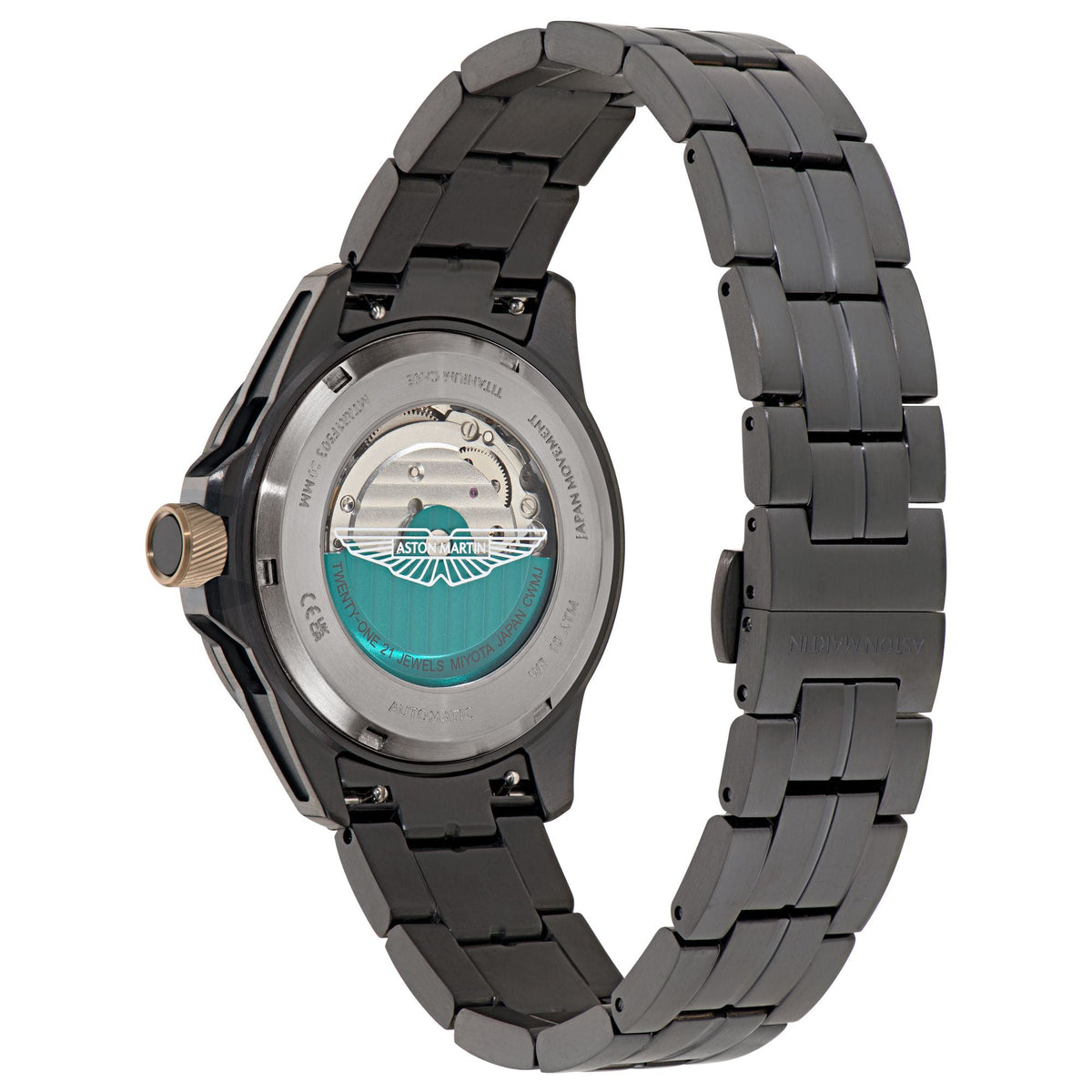 Aston Martin Black Round Dial Mechanical Automatic Men's Watch MTRR1F5033E