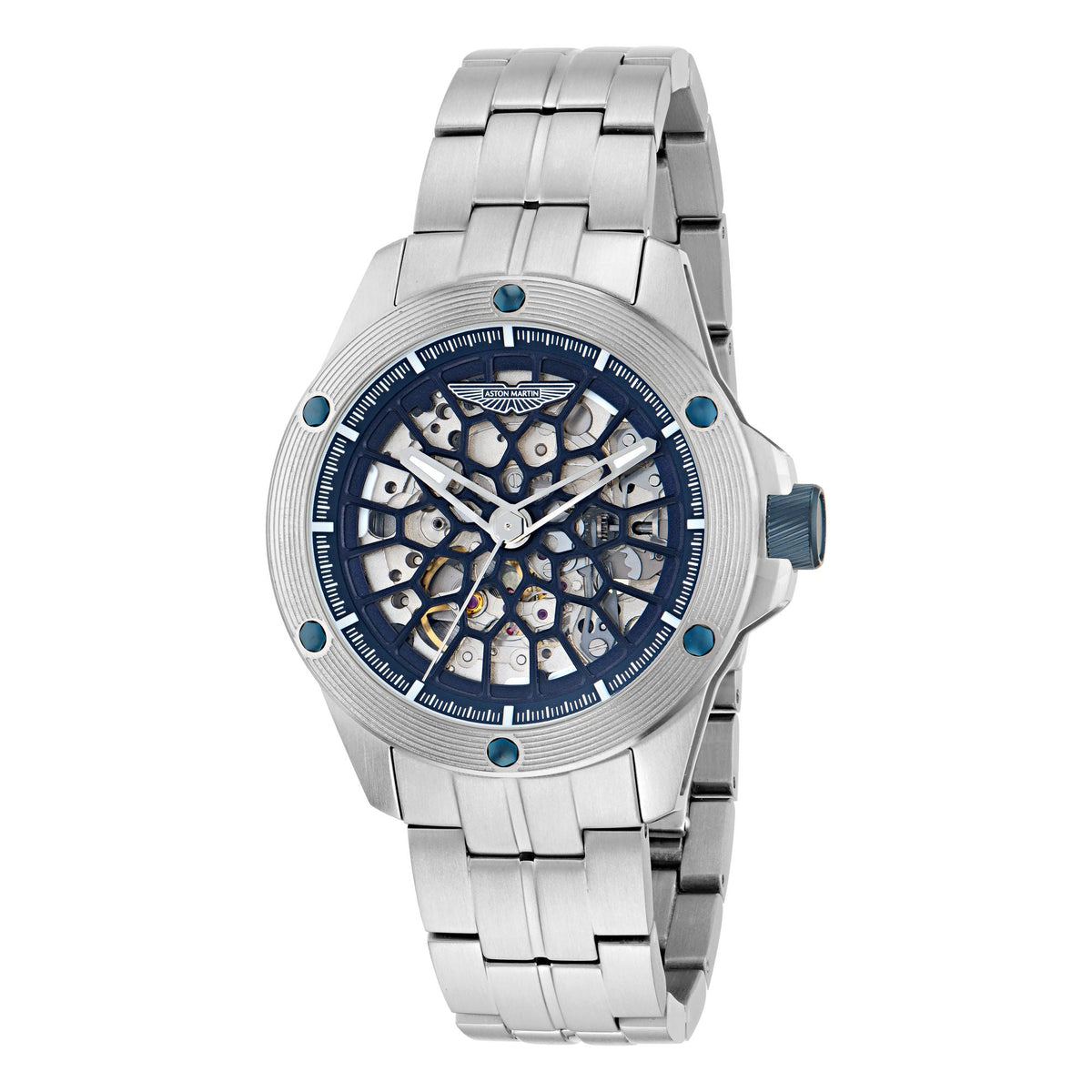 Aston Martin Silver Round Dial Mechanical Automatic Men's Watch MTRR1F5043E
