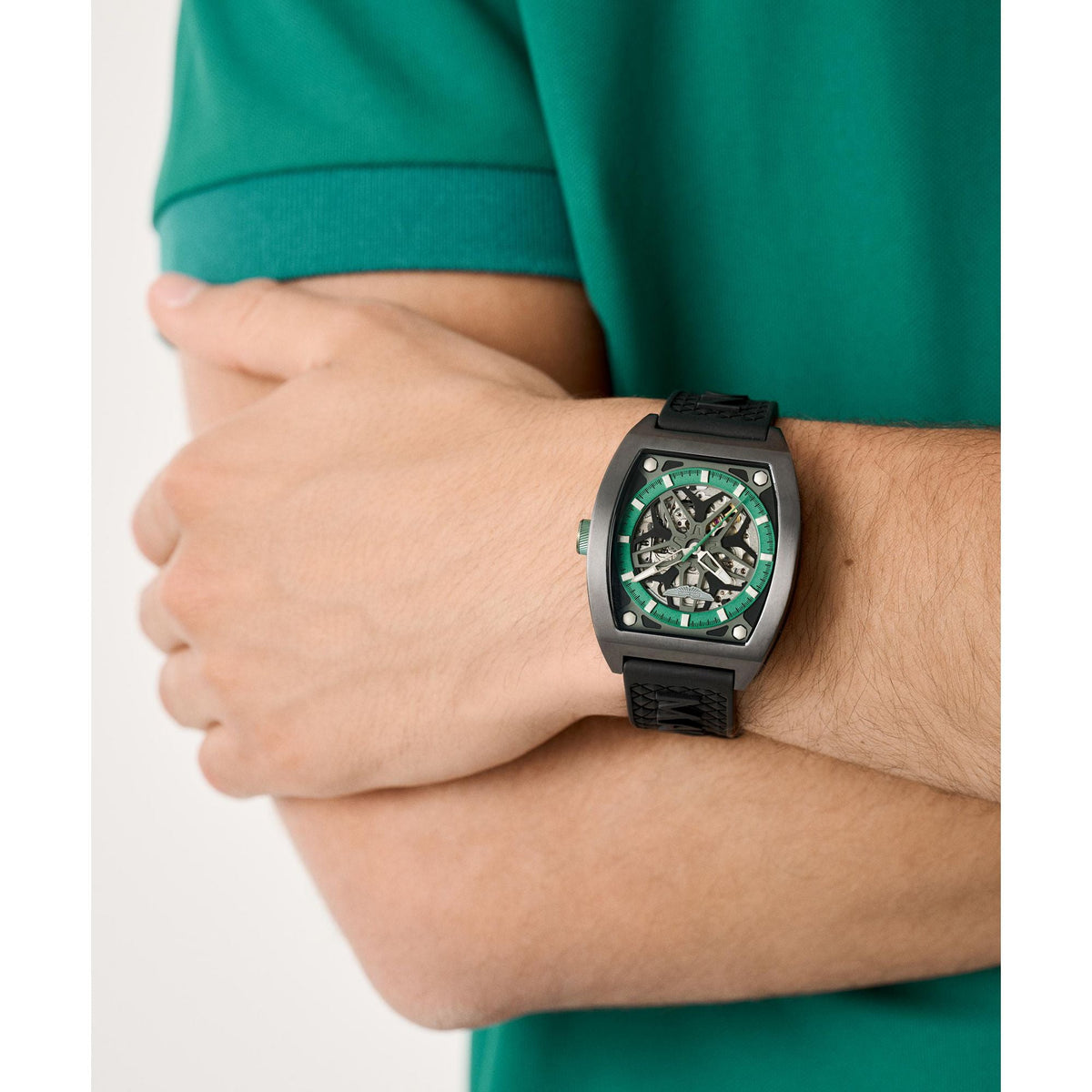 Aston Martin Green Tonneau Dial Mechanical Automatic Men's Watch MTRT1F5023E