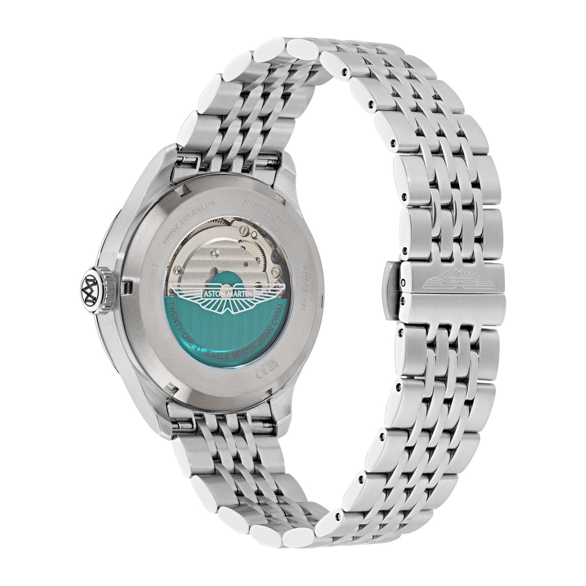 Aston Martin Green Round Dial Automatic Men's Watch MTTS1F5043E