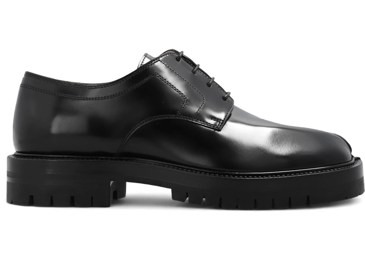 Maison Margiela Leather Tabi Lace-Ups Black (Women'S)