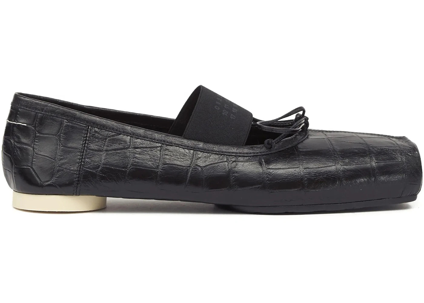 Maison Margiela Mm6 Ballet Flat Black Croc Print (Women'S)