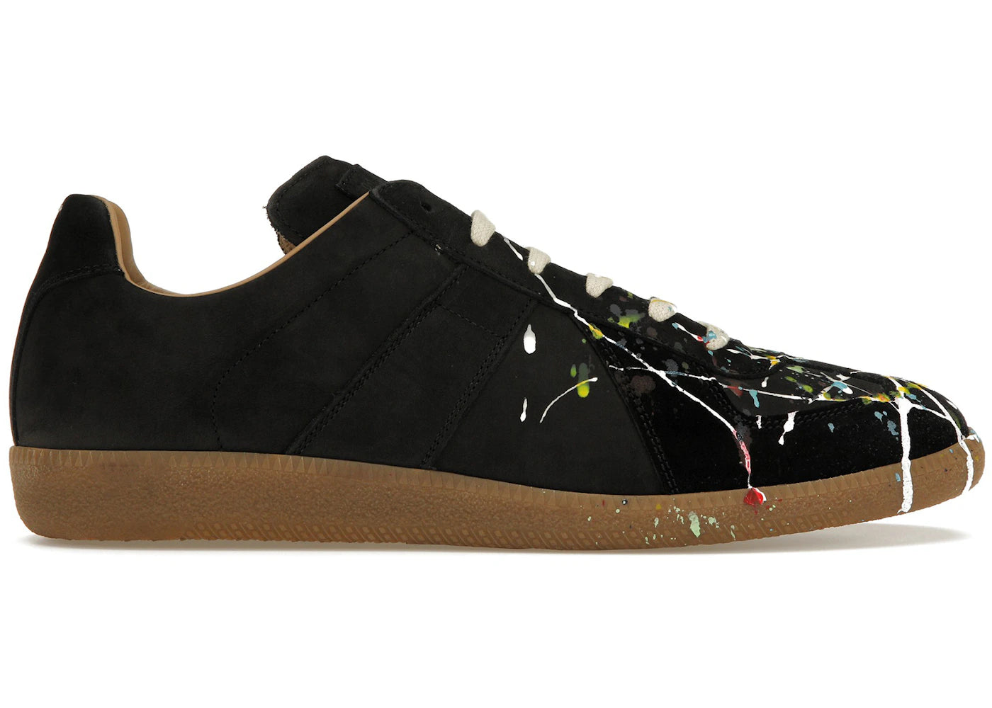Maison Margiela Paint Replica German Army Trainer (Gat) Black