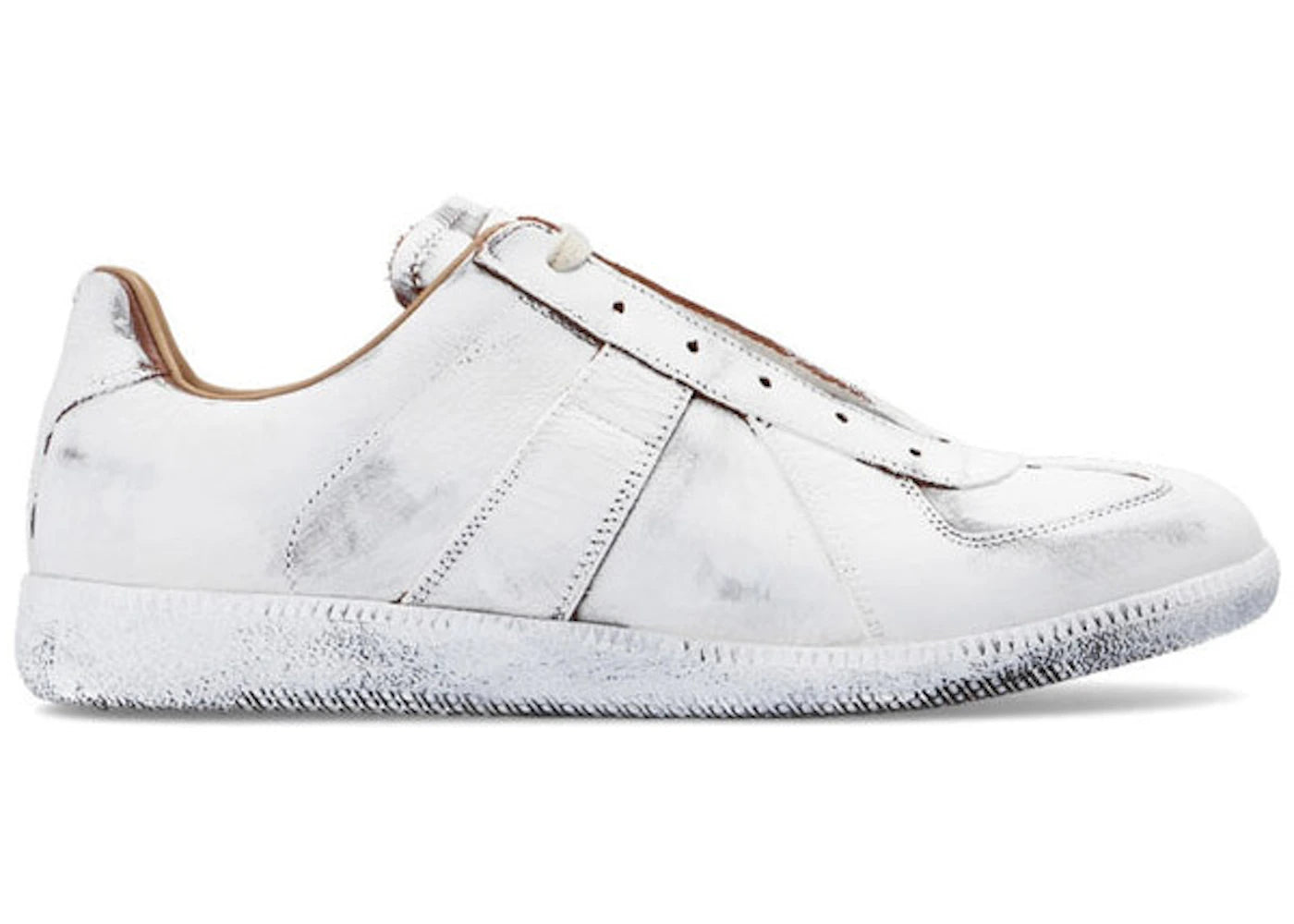 Maison Margiela Replica Low White Brown Paint