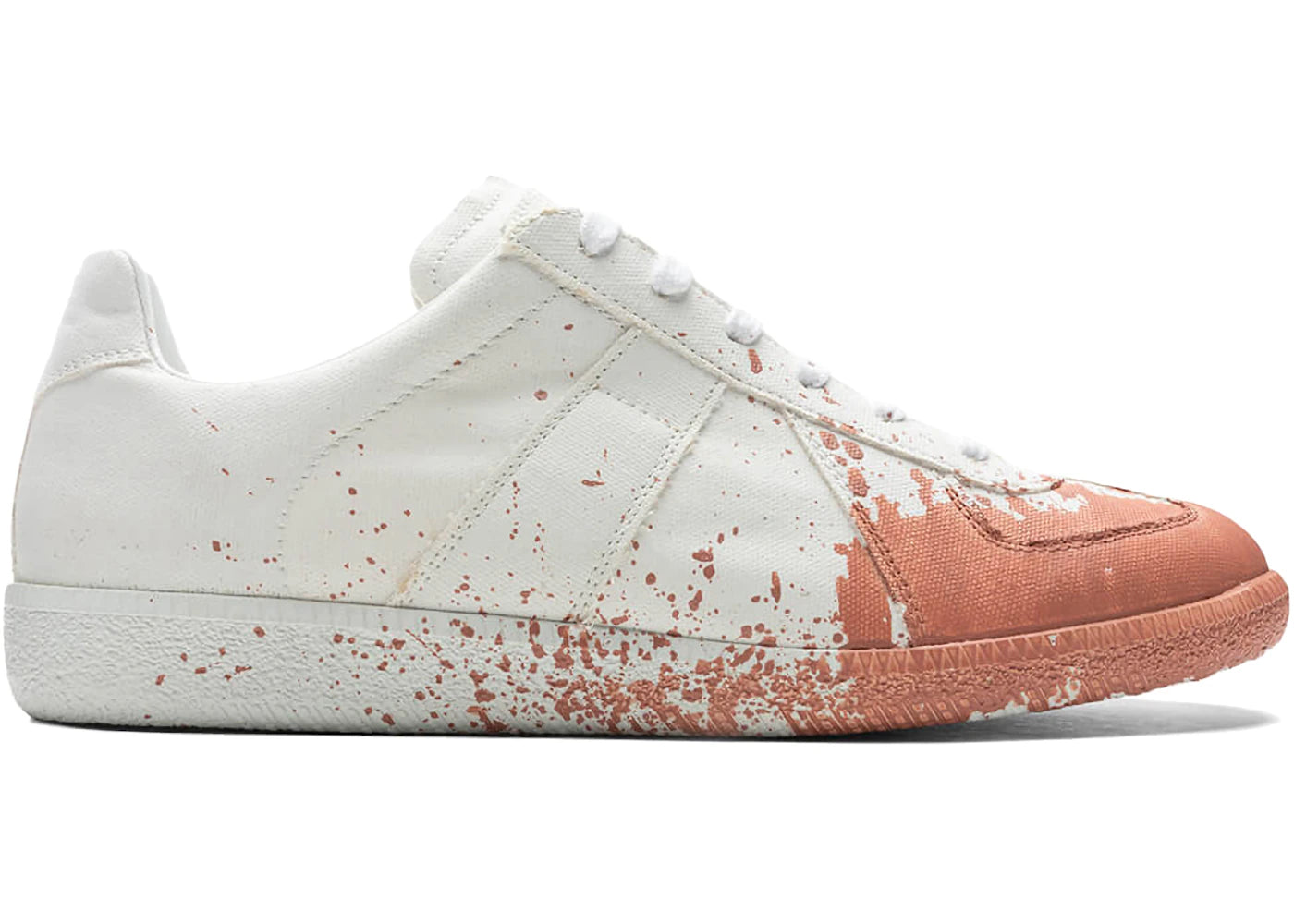 Maison Margiela Replica Paint Splatter White Coquille