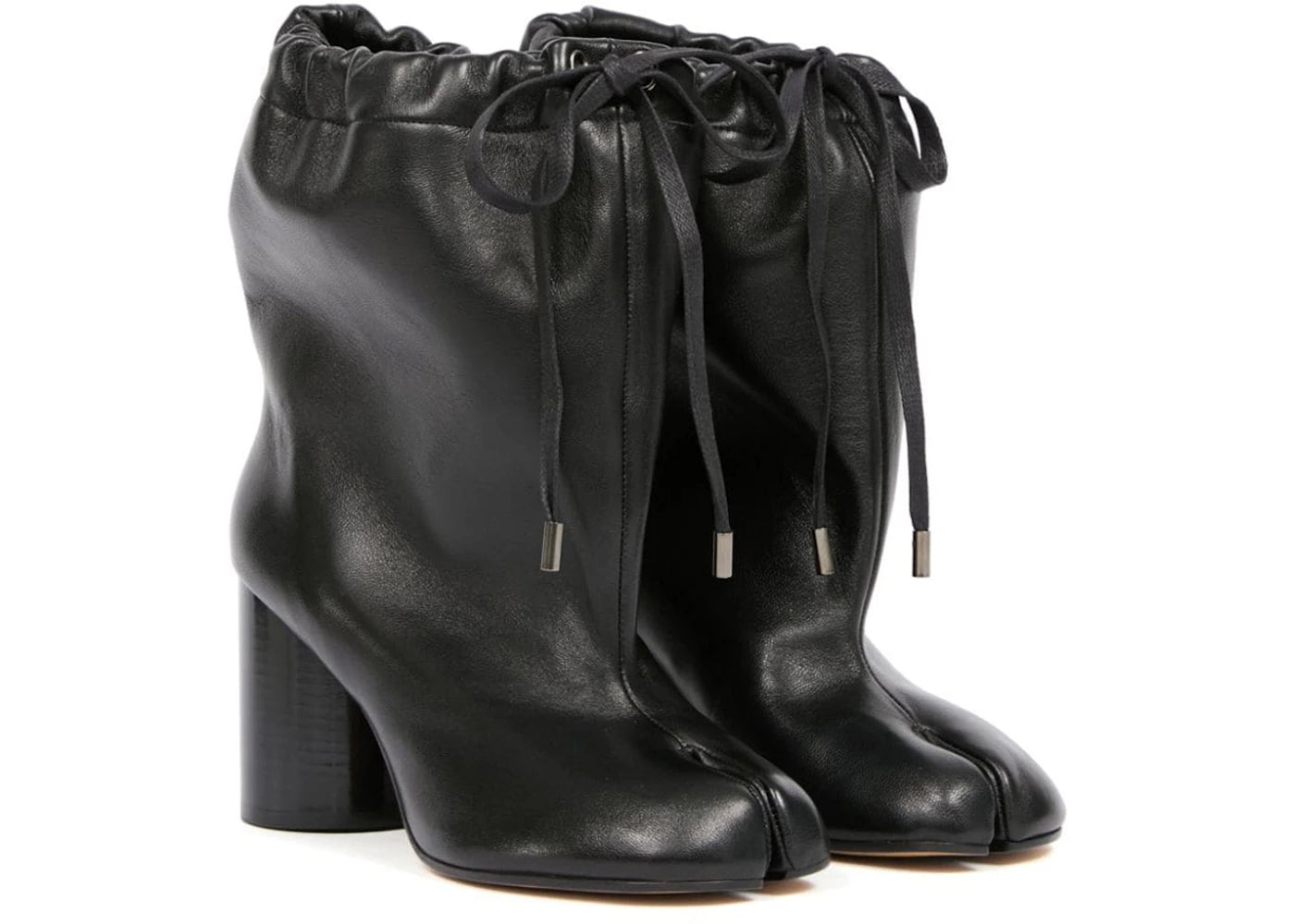 Maison Margiela Tabi Drawstring Ankle Boot Black Womens
