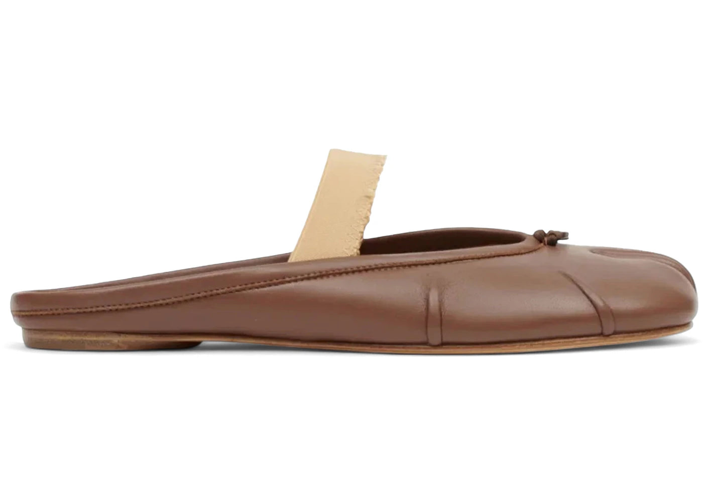 Maison Margiela Tabi Elastic Band Mule Warm Coffee Nude (Women'S)