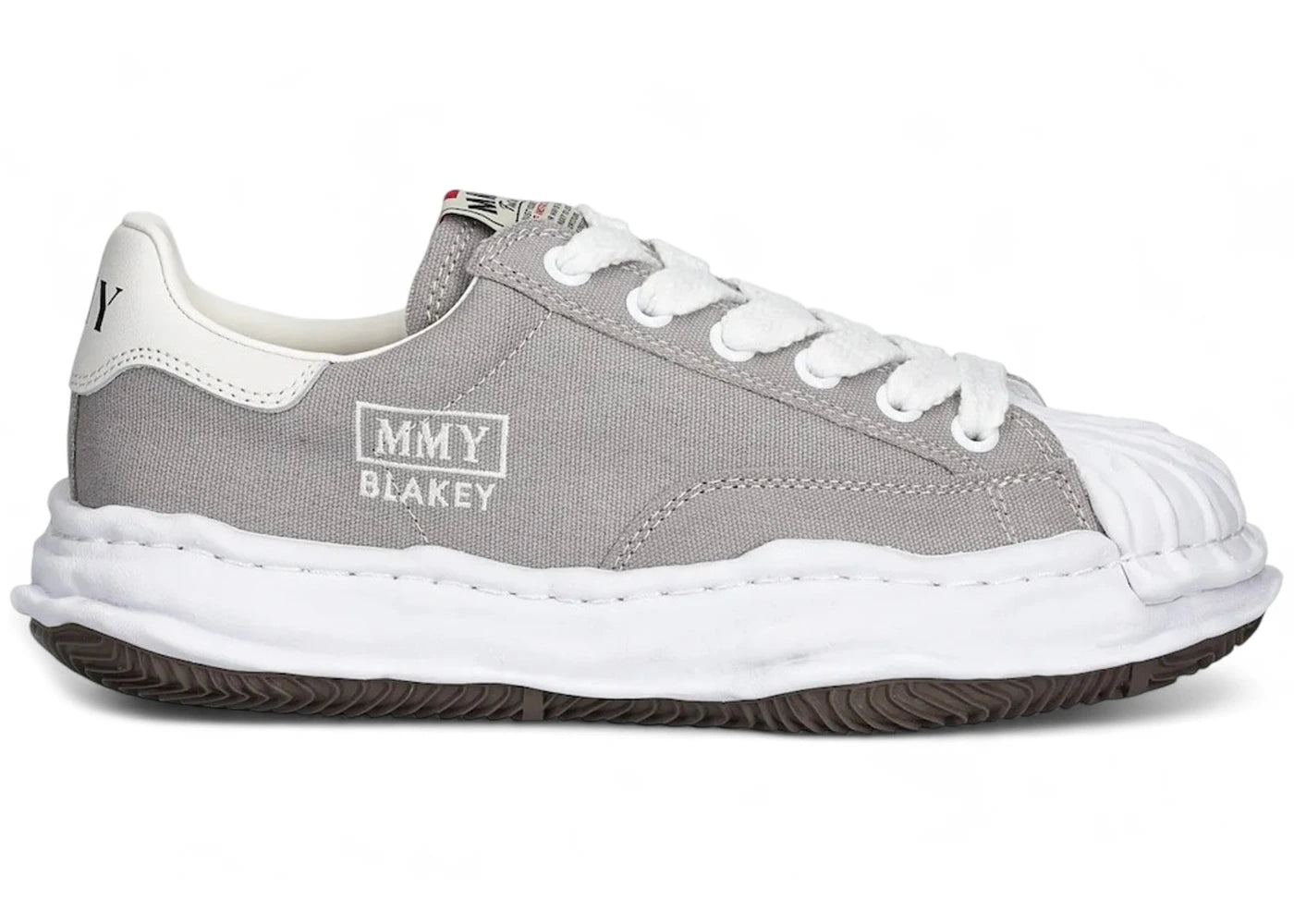 Maison Mihara Yasuhiro Blakey Og Sole Canvas Low Grey
