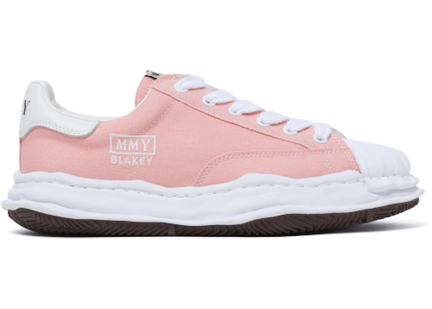 maison mihara yasuhiro blakey og sole canvas low pink