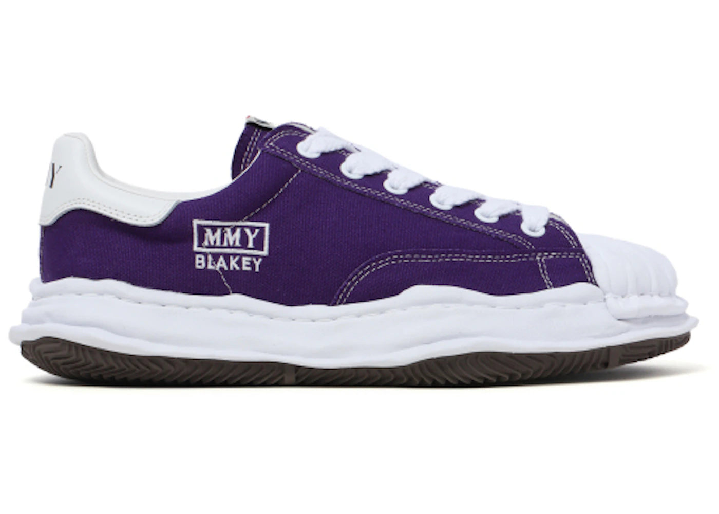 maison mihara yasuhiro blakey og sole canvas low royal purple