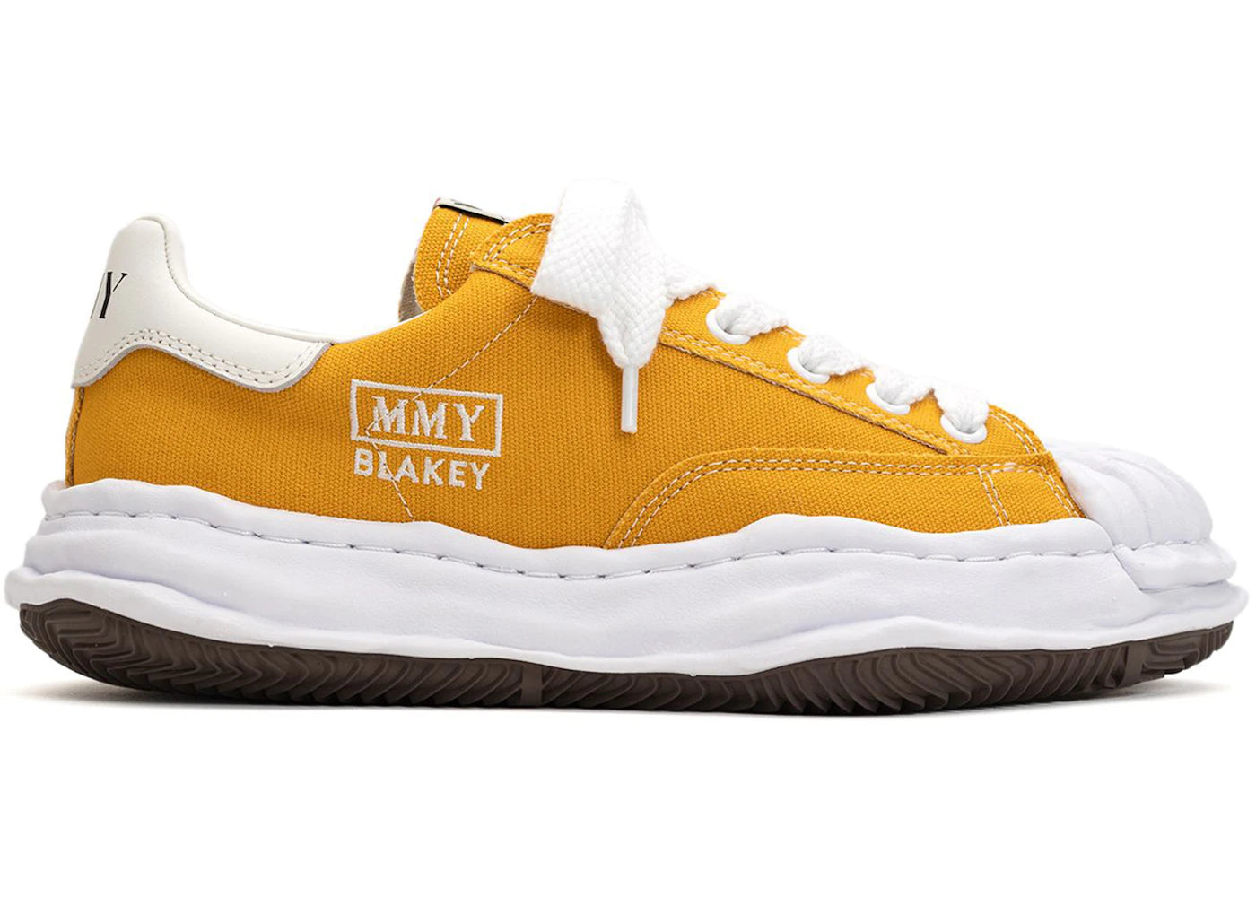maison mihara yasuhiro blakey og sole canvas low yellow
