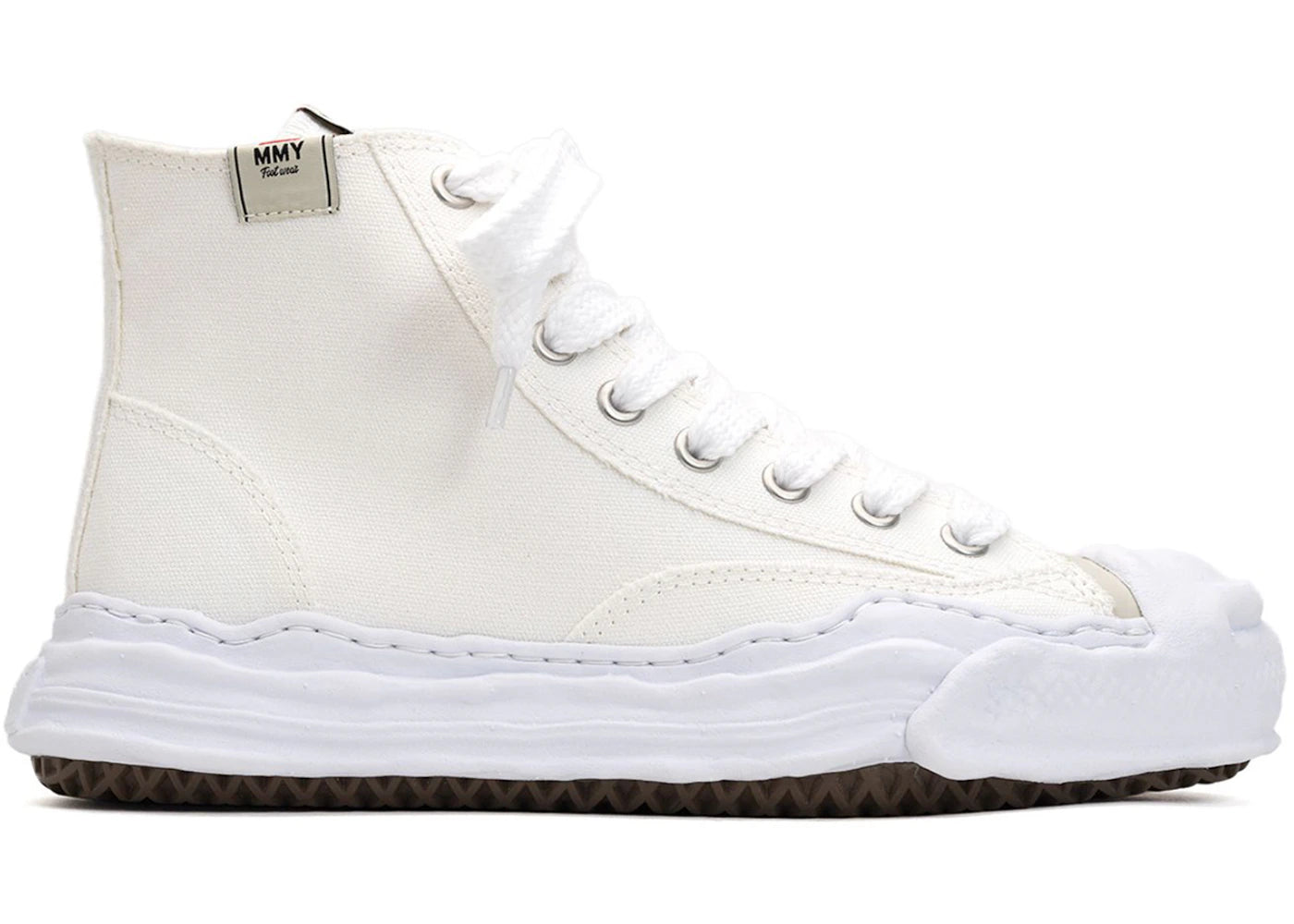 maison mihara yasuhiro hank og sole canvas hi white